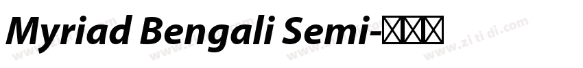 Myriad Bengali Semi字体转换